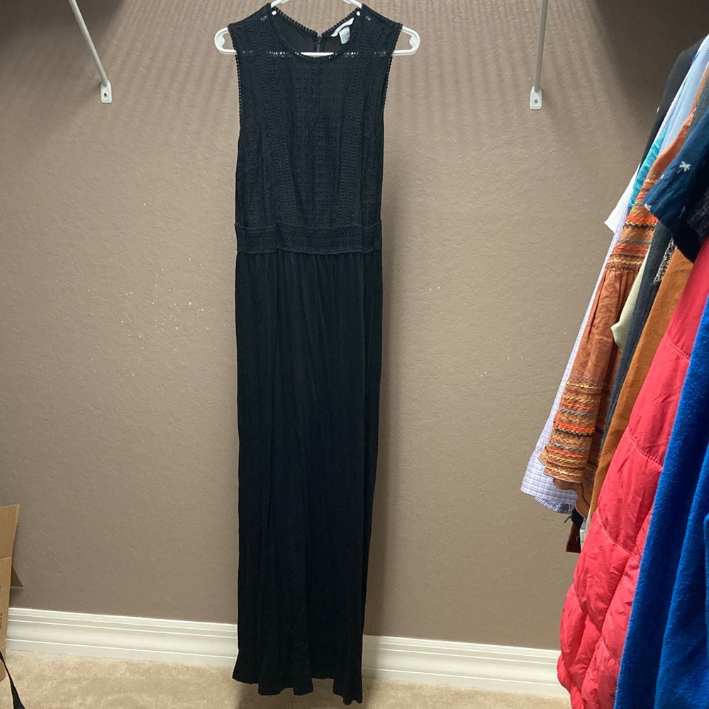 H&M Elegant Black Maxi Dress